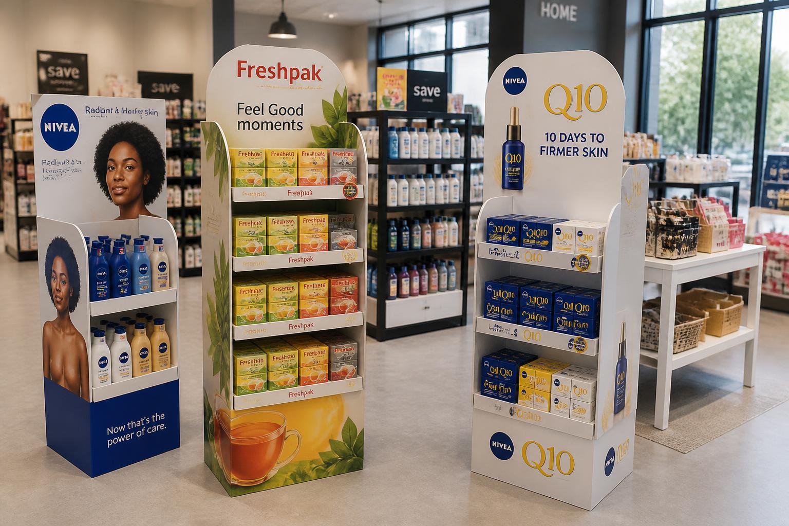 E-golf golfkarton: display en POS op de Qline