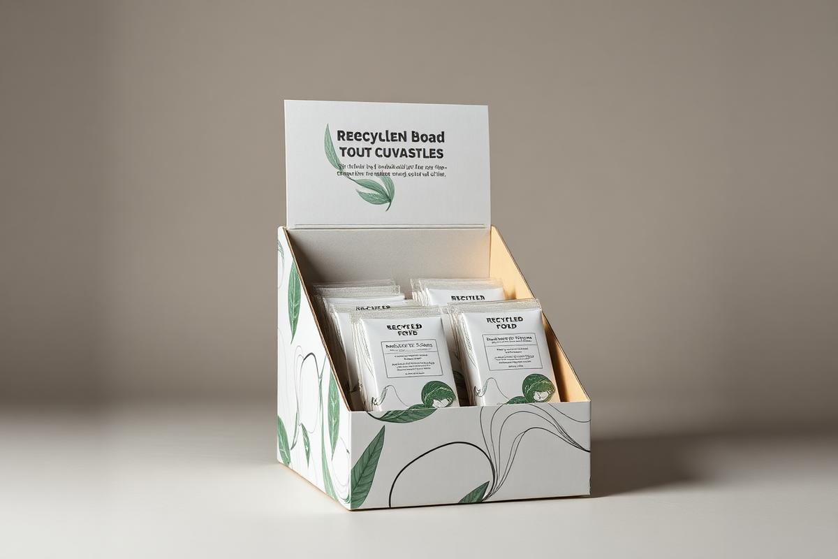 Recyclebare kartonnen toonbankdisplay